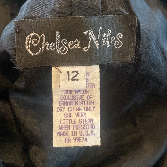 Black Formal Long Maxi Skirt by Chelsea Nights Size 12 NWT Y2K - Picture 12 of 13